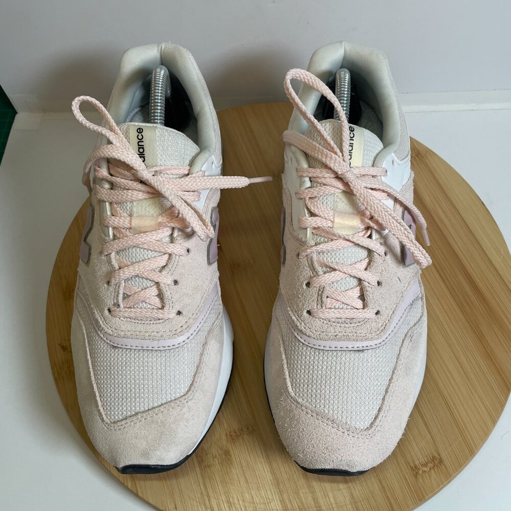 New Balance Women 10 Washed Pink White 997H Sneakers Mesh CW997HTV Athleisure - Picture 5 of 9